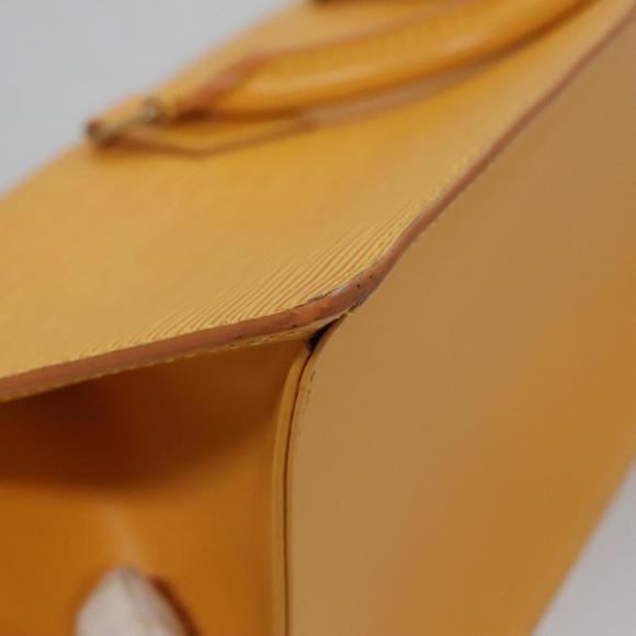 LOUIS VUITTON Epi Sac Triangle Hand Bag Yellow M52099 LV Auth fm4324 - Picture 12 of 16